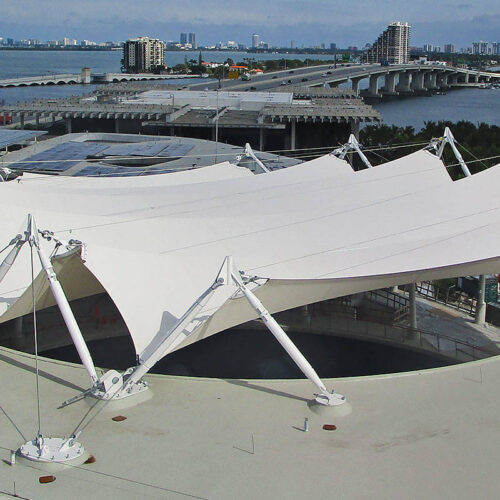 Ridge valley PTFE canopy