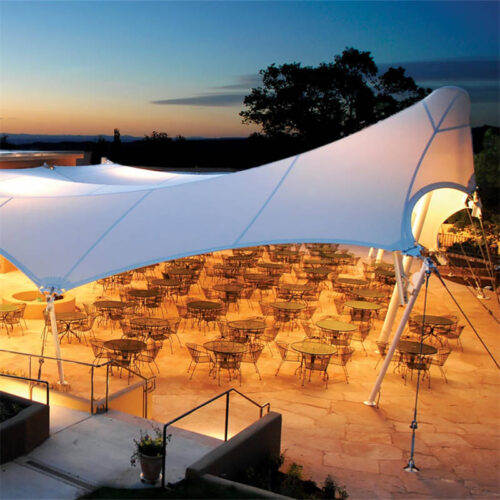 ETFE membrane structure, tension film, sunshade, colorful stage, theater, roof, shopping center, insulation and heat preservation