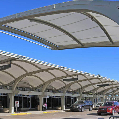 Tulsa International Airport Walkway Canopies