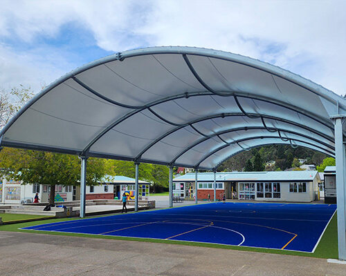 Membrane structure stadium