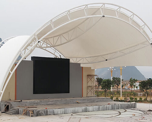 Membrane structure theater