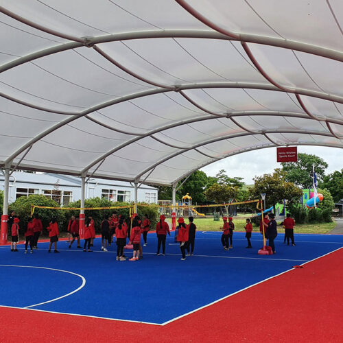 Membrane structure school sports field, stadium tension shed