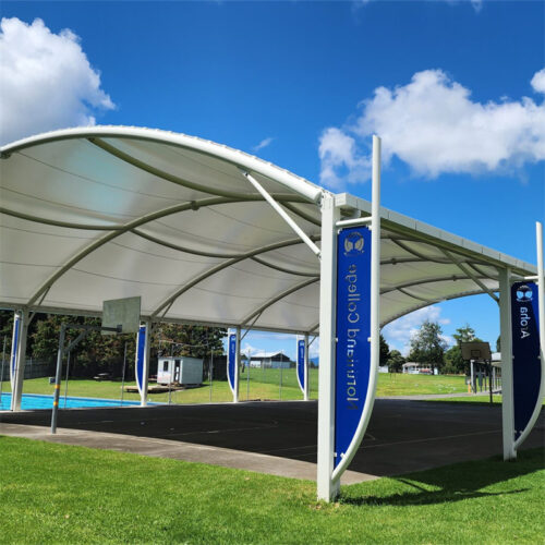 Membrane structure tent tension membrane sports field