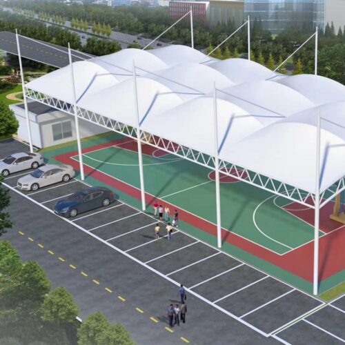 Outdoor sports membrane structure stadium project