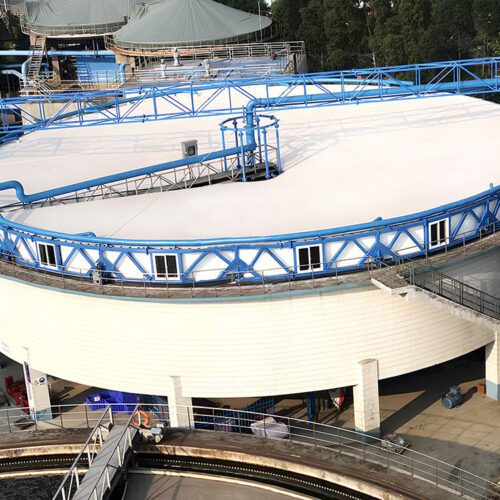 Cover the membrane structure of large-scale water treatment sewage tanks