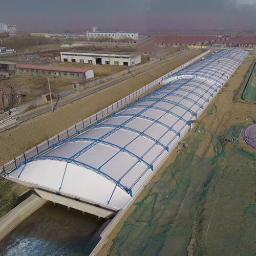 Cover the sewage tank of the chemical plant
